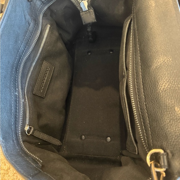 Burberry Black and Tan Leather Satchel - Picture 5 of 5